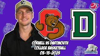 Dartmouth vs Cornell 3/15/25 Free College Basketball Picks and Predictions | NCAAB Pick