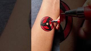 Mangekyou Sharingan eye tattoo idea.....#tattoo #tattooideas #tattooartist #animeart  #shorts #anime