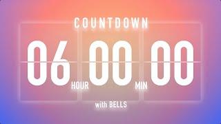 6 Hours Countdown Timer Flip Clock / + Bells 