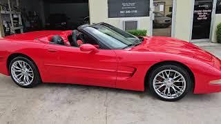 2003 Corvette Convertible C5 6 speed Manual for sale 65k miles Borla Exhaust Chrome Wheels and more.