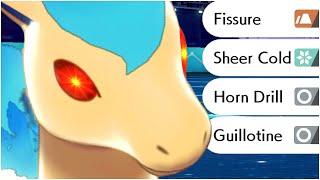 FULL OHKO POKEMON MOVES TEAM! Horn Drill, Fissure, Guillotine, Sheer Cold ( BIRTHDAY SPECIAL )