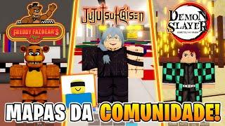 TÃO INCRÍVEIS!! ENTREI NOS "MELHORES" MAPAS DA COMUNIDADE! | JUJUTSU SHENANIGANS | Roblox - GG Games