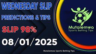 FOOTBALL PREDICTIONS TODAY 08/01/2025 PREDICTIONS TODAY | BETTING TIPS ,#betting@sports betting tips