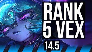 VEX vs YASUO (MID) | Rank 5 Vex, 9/2/4, Godlike | JP Grandmaster | 14.5