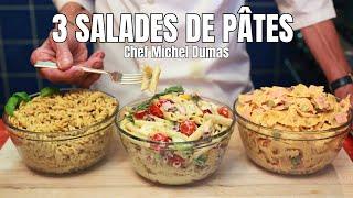 3 SALADES DE PÂTES | Des recettes rapides qui goûtent l'été pour tous les goûts