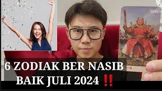 6 ZODIAK NASIB NYA BAGUS BANGET JULI 2024 ‼️DIPERMUDAH SEGALANYA.. !!