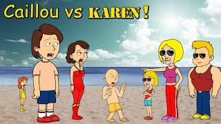 Caillou Vs Karen At The Beach!