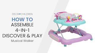 4-in-1 Discover & Play Musical Walker Assembly