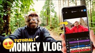 How to make Monkey Vlogs  / #how to video editing money vlogs
