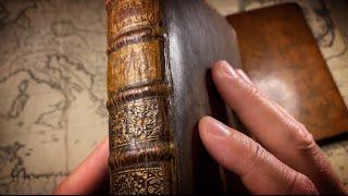 300 Year-Old Books (1723) & Maps (Astronomy, History, Myths) | ASMR unboxing, soft-spoken