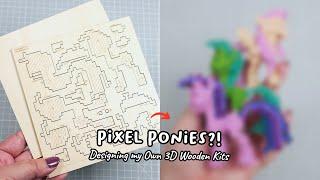 How I Made These Pixel Pony Kits + Painting! (Ft. Creality Falcon2 Pro 22W)