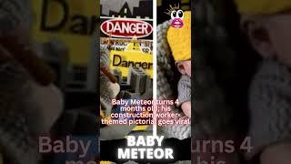 Baby Meteor turns 4 months old; his construction worker-themed pictorial goes viral