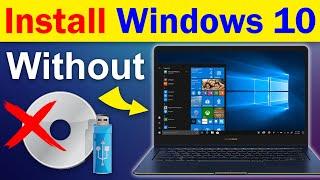 How to install windows 10 without cd or usb flash | Install Windows 10 without USB Pendrive or DVD