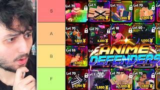 The OFFICIAL Anime Defenders Update 3 TIER LIST! (Best Units & The Meta)