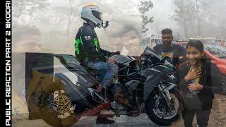 | PUBLIC REACTION ON KAWASAKI NINJA H2 | KODAIKANAL PART 2 | #publicreaction #superbike #ninjaboy