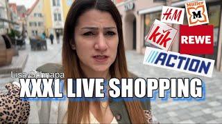 XXXL LIVE  SHOPPING MIT MIR | ACTION | H&M | MÜLLER | DEICHMANN | REWE | HAUL