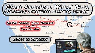 UCM Editor with Nick Deutsch at Brookville, Ohio - Great American Wheel Race