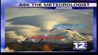 Why do clouds form over mountains?