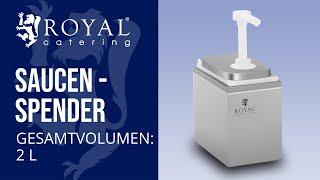 Saucenspender Royal Catering RCDI-2L | Produktpräsentation