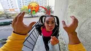 BAD NEIGHBORHOOD GIRL ASKS ME FOR MONEY (ParkourPOV Funny)