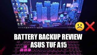 ASUS TUF A15 Battery Backup Review | Gaming laptop Malayalam