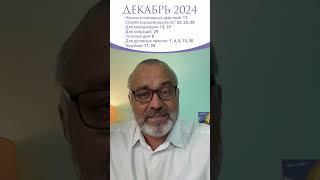 ДЕКАБРЬ 2024 - ГОТОВЬТЕСЬ К БЛАГОПРИЯТНЫМ ПЕРЕМЕНАМ с Джйотиш!