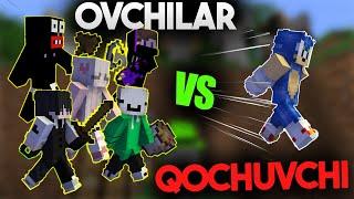 Ovchilar vs Qochuvchi | Minecraft O'zbekcha (SpeedRun) | Faster Sonic