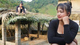 Complete the kitchen construction, How to make a bamboo roof frame and palm roof |Trieu Thi Hoa