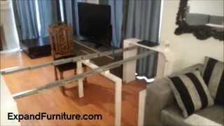 Console turns into goliath of a table. Junior Giant Expand Furniture demo