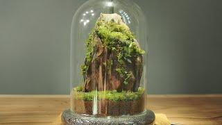 Making a moss terrarium!