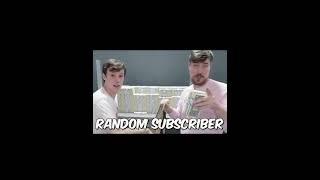 Choosing Random SUBSCRIBERS and giving away $10,000 | Backup account | Mr. Beast #shorts