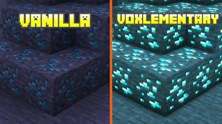 Vanilla vs Voxlementary Shaders | Shader Comparison