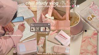 CHILL STUDY VLOG ⋅˚₊‧ ୨୧  | life updates, finals week, yess-style haul, studying, chill vlog