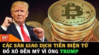 Các sàn giao dịch tiền điện tử “đổ xô” đến Mỹ vì ông Trump - Tin tức 24h