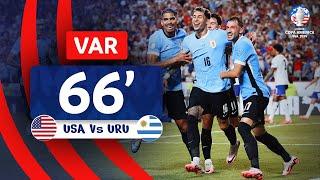 CONMEBOL Copa América | Revisão VAR - Gol  | Estados Unidos vs. Uruguay | Minuto 66