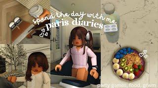  spend the day with me  | paris diaries| bloxburg roleplay 