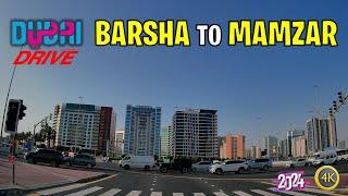 Al Barsha to Mamzar Beach  4K Driving in Dubai (May 2024)