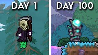 I spent 100 Days in Terraria's ULTIMATE SKYBLOCK