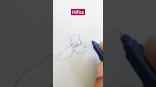 Hifza Name Signature Request done