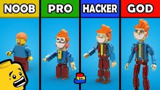 LEGO Poppy Playtime: Building Mr. Delight (Noob, Pro, Hacker, and GOD)
