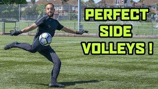 LEARN THE SIDE VOLLEY TECHNIQUE AS A GOALKEEPER  | Keeper Tips | KitLab