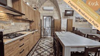 €95k ~ WOW! PUGLIA STUNNING HISTORIC HOME w/Character & Terrace ~ Fully Renovated ~ Stone Basement