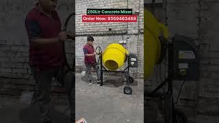 250Ltr Concrete Mixer Machine | Mini Mixer #electricmixer #250Ltrminimixer #construction #mixture