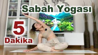 5 Dakikalık Sabah Yogası ile Güne Mutlu Başla! | Ayşe Kaya İle Yoga