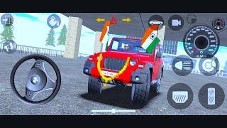 Dollar Song Modified Mahindra Red Thar ||Indian Car Simulator 3D|| Play For Android Phone Part-1