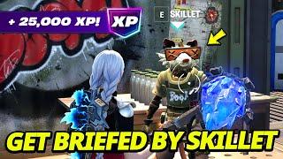 How to EASILY Get Briefed By Skillet at his Hideout - Fortnite Story XP Quest