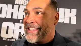 De La Hoya GIVES Shakur Stevenson the Mayweather BLUEPRINT PITCH & WANTS Ryan Garcia vs Vergil Ortiz