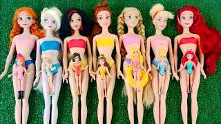 Disney Princess Doll Makeover DIY Miniature Ideas for Barbie Wig, Derss, Feceup, - Barbie dolls