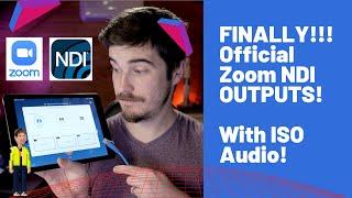 We Finally have Zoom NDI Outputs!