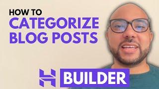 How to Categorize Blog Posts in Hostinger Website Builder